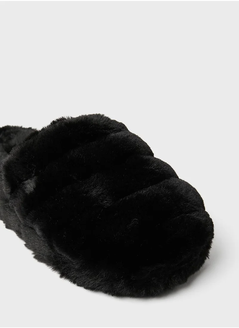 Ted Baker Lopsey Faux Fur Mule Slipper
