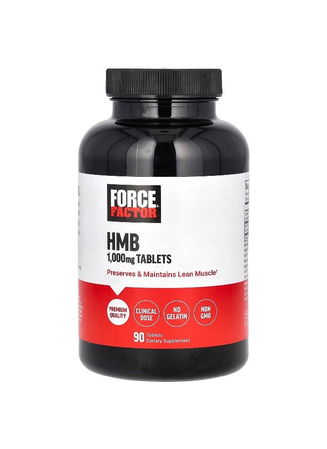 Force Factor Force Factor, HMB, 1,000 mg, 90 Tablets 