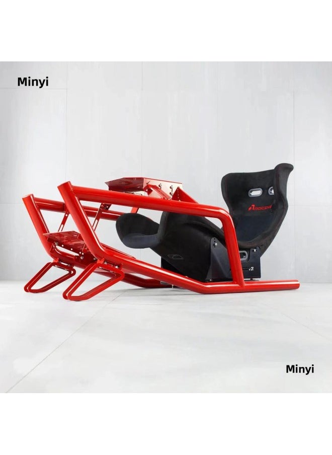 Generic - Single Professional Racing Simulator F1 Cockpit Bracket Seat/fanatec/speed Motorcycle/moza/Tumas-Product Color:CNC Motor Bracket (sc2p/sc2s/osw) - Image 1