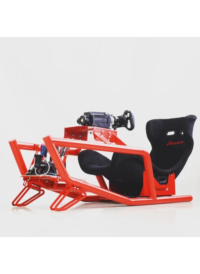 Generic - Single Professional Racing Simulator F1 Cockpit Bracket Seat/fanatec/speed Motorcycle/moza/Tumas-Product Color:CNC Motor Bracket (sc2p/sc2s/osw) - Image 1