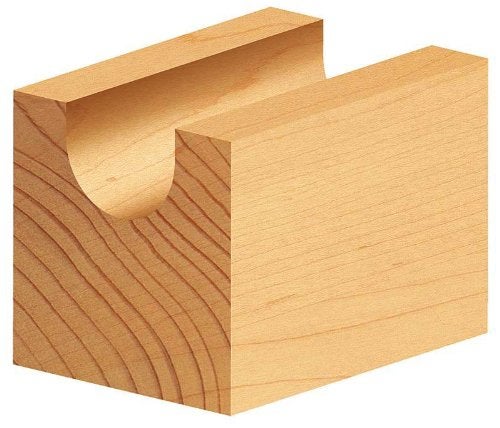 Amana Tool 45918 Core Box 3/4-Inch Diameter x 7/16-Inch Cutting Height x 3/8 Radius x 1/4-Inch Shank 2-Flute Carbide Tipped Router Bit - Image 5