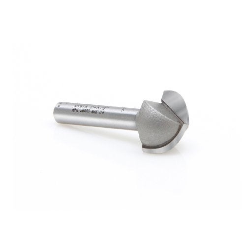 Amana Tool 45918 Core Box 3/4-Inch Diameter x 7/16-Inch Cutting Height x 3/8 Radius x 1/4-Inch Shank 2-Flute Carbide Tipped Router Bit - Image 3