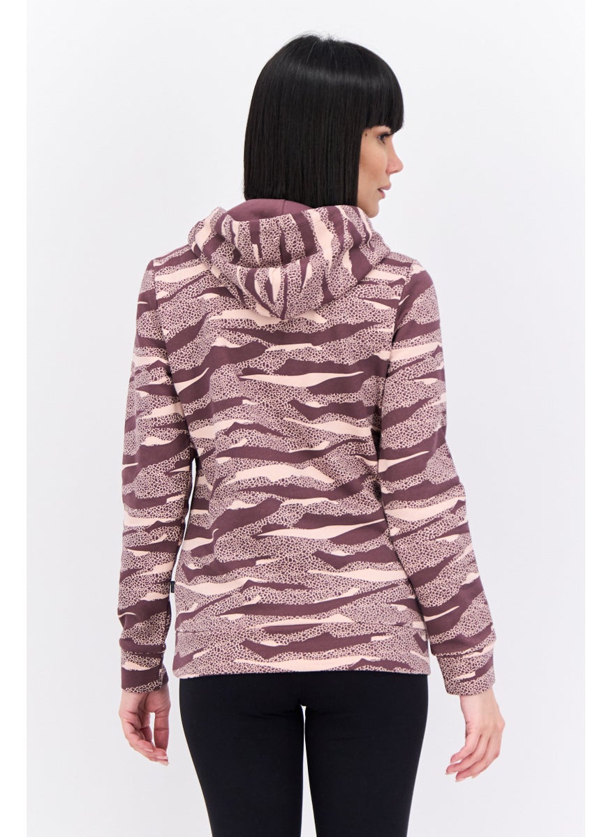 PUMA Women Sportswear Fit Long Sleeves Outdoor Hoodies, Mauve  - Image 3