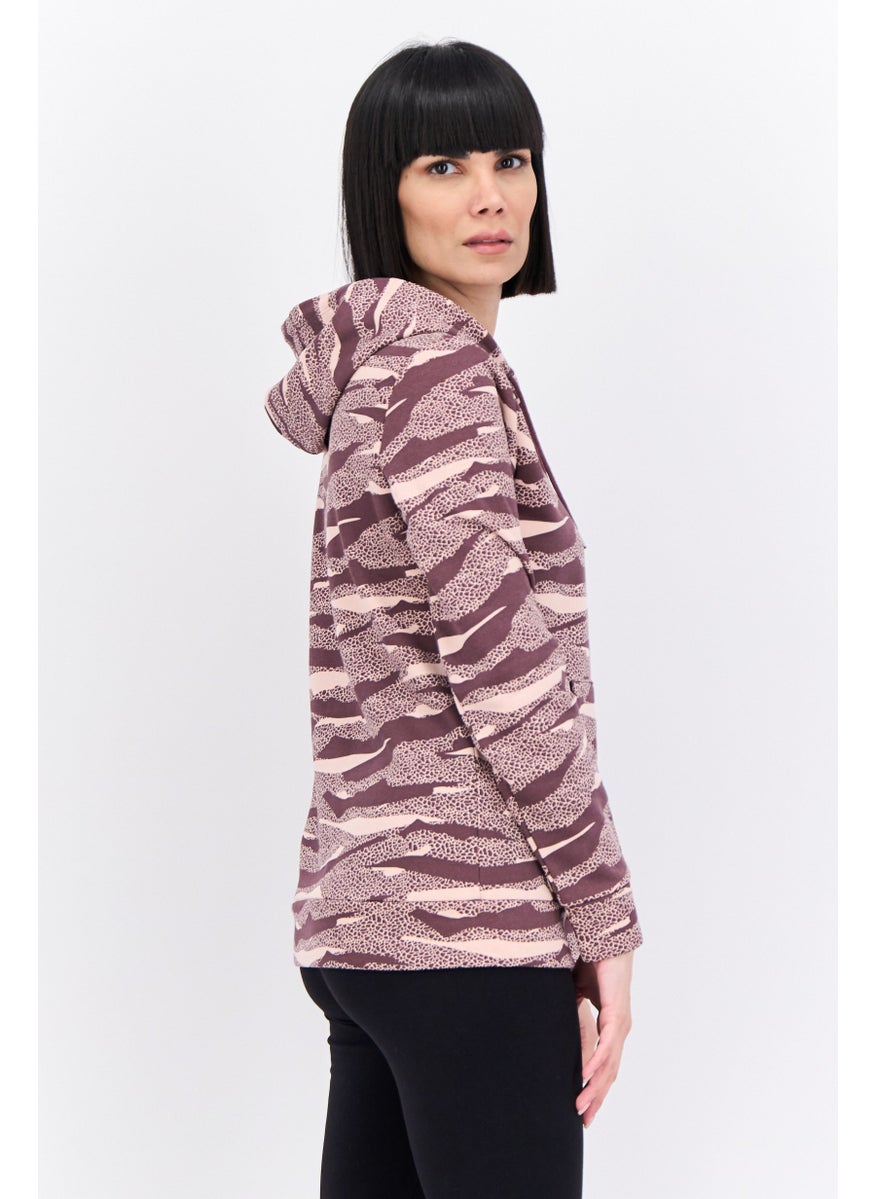 PUMA Women Sportswear Fit Long Sleeves Outdoor Hoodies, Mauve  - Image 2