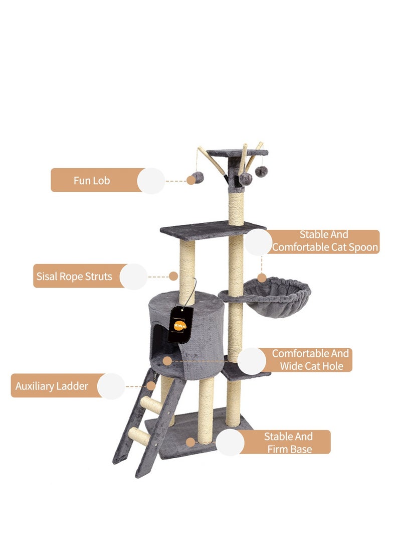 كيدل شجرة القطة إطار تسلق القطة بيت اللعب والراحة - Image 2