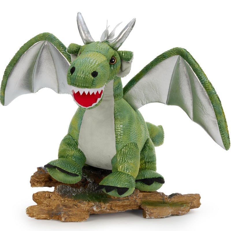 Karister Giant Dragon Plush Toy, 24 Inch Soft Large Drgon Stuffed Animal for Kids Boys Girls, Green Dinosaur Plushies as Christmas Birthday Gift - Image 5