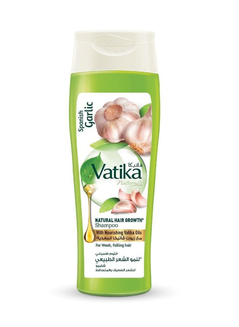 شامبو لنمو الشعر الطبيعي غني بالثوم الإسباني للشعر الضعيف والمتساقط 400مل