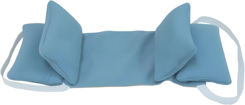 Blue Sleeping Neck Stabilizer with Anti-Wrinkle Features, 18.5 X 8.3 in, Back Sleep Support, Surgery Recovery - Image 1