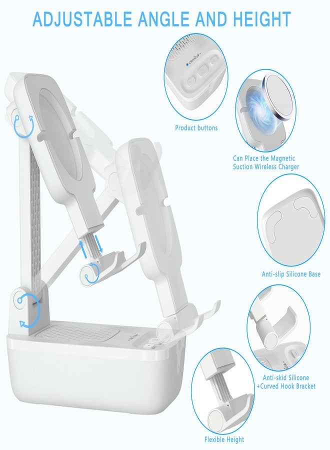 كوميزو هدايا للرجال والنساء، من الزوجة، حامل هاتف محمول مقاوم للماء بمعيار IPX7 مع مكبر صوت بلوتوث، مكبر صوت للهاتف أثناء الاستحمام بتصميم مانع للانزلاق مع صوت ستيريو عالي الدقة، متوافق مع أي هاتف ذكي/جهاز لوحي - Image 2