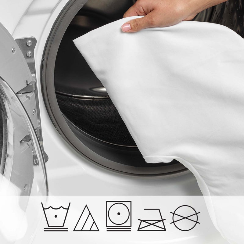 بوبي Boppy Original Nursing Pillow Liner, Bright White, Machine Washable and Wipeable, Extends Time Between Washes, Liner Only - Image 5