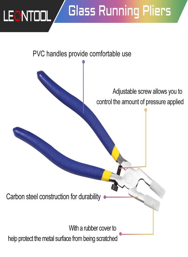 مجموعة أدوات كماشة سلسلة المفاتيح من LEONTOOL، مكونة من 32 قطعة، 1.25 بوصة، 8 بوصات، كماشة زجاجية تعمل مع غطاء مطاطي لحزام المعصم، مشبك حبل سلسلة المفاتيح - Image 2