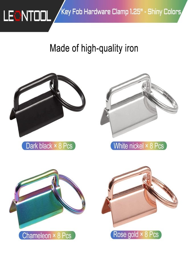 مجموعة أدوات كماشة سلسلة المفاتيح من LEONTOOL، مكونة من 32 قطعة، 1.25 بوصة، 8 بوصات، كماشة زجاجية تعمل مع غطاء مطاطي لحزام المعصم، مشبك حبل سلسلة المفاتيح - Image 3