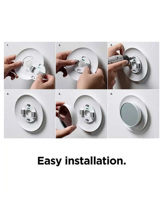 Elago - Satellite Wall Plate Cover Plus for Nest Thermostats 2020 / In-House Design / Easy Installation / Double coated for longevity - Charcoal Gray - Image 1