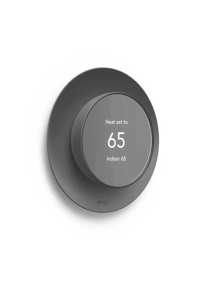 Elago - Satellite Wall Plate Cover Plus for Nest Thermostats 2020 / In-House Design / Easy Installation / Double coated for longevity - Charcoal Gray - Image 1