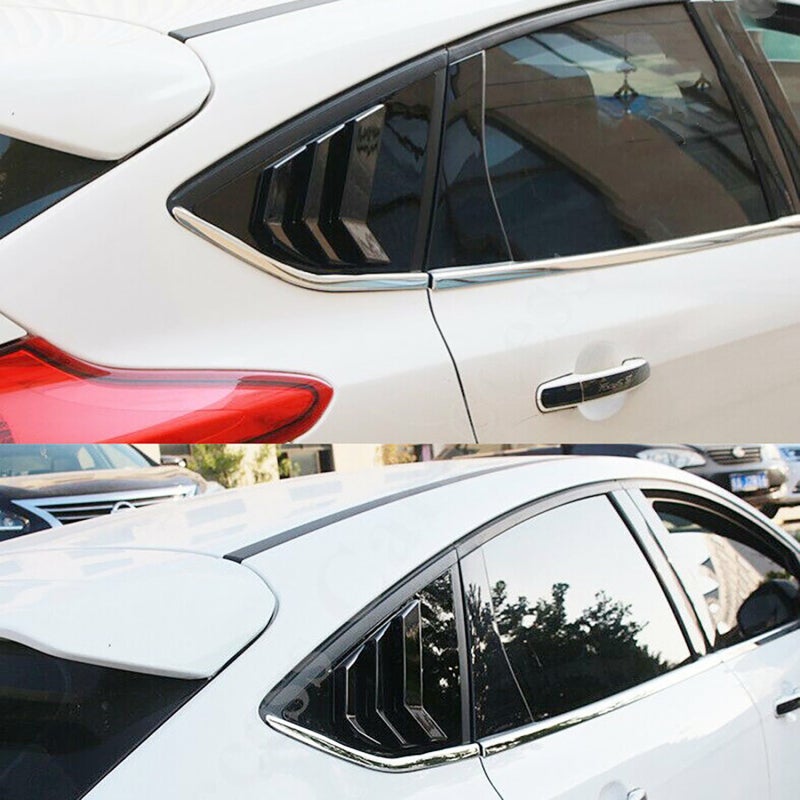 Rear Window Louvers Car Rear Window Blinds Side Tuyere Louvers Vent for Ford Focus ST RS MK3 Hatchback - Image 2
