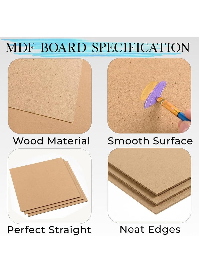 Eduway Eduway 12x18 Inch MDF Board Wood Sheet for Mandala Lippan Resin Art Craft 4mm Thick Pack of 1 Premium Cardboard Material for Artists Art and Craft Students Hard Cutout in Small and Large Sizes 30x45 cms  - Image 4
