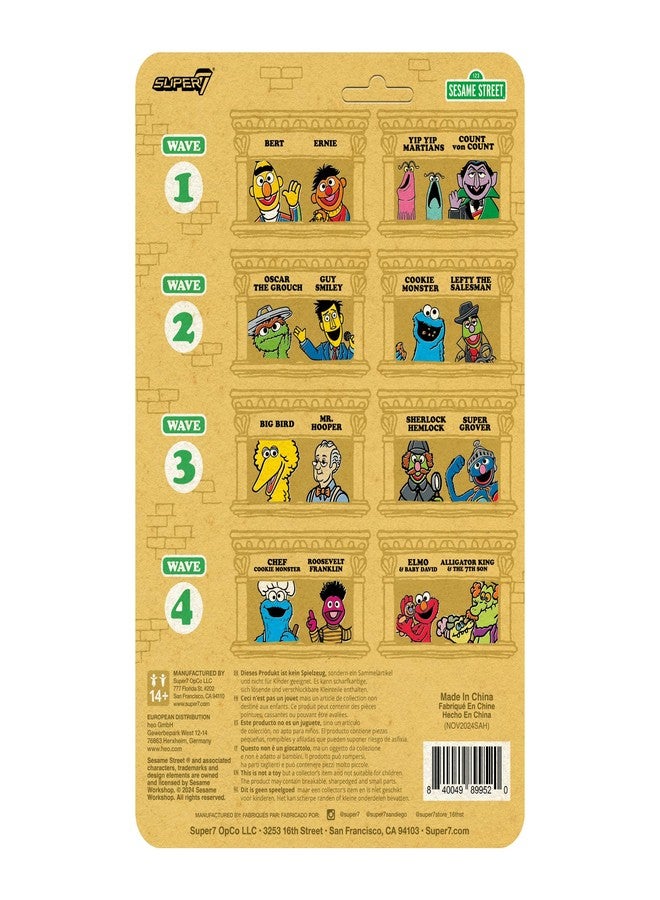 Super7 Sesame Street Reaction Figures Wave 04 - Alligator King Action Figure - Image 3