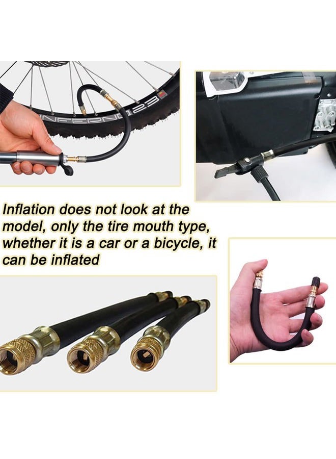 Tinsky Valve Stem Extension, 4PCS 8.27 Inches Dually Valve Stem Extenders 2PCS Valve Core Removal Tool 6 Pieces 45 90 135 Degree Brass Valve Stem Extension Adaptor for Car Truck Motorhome Trailer RV - Image 3