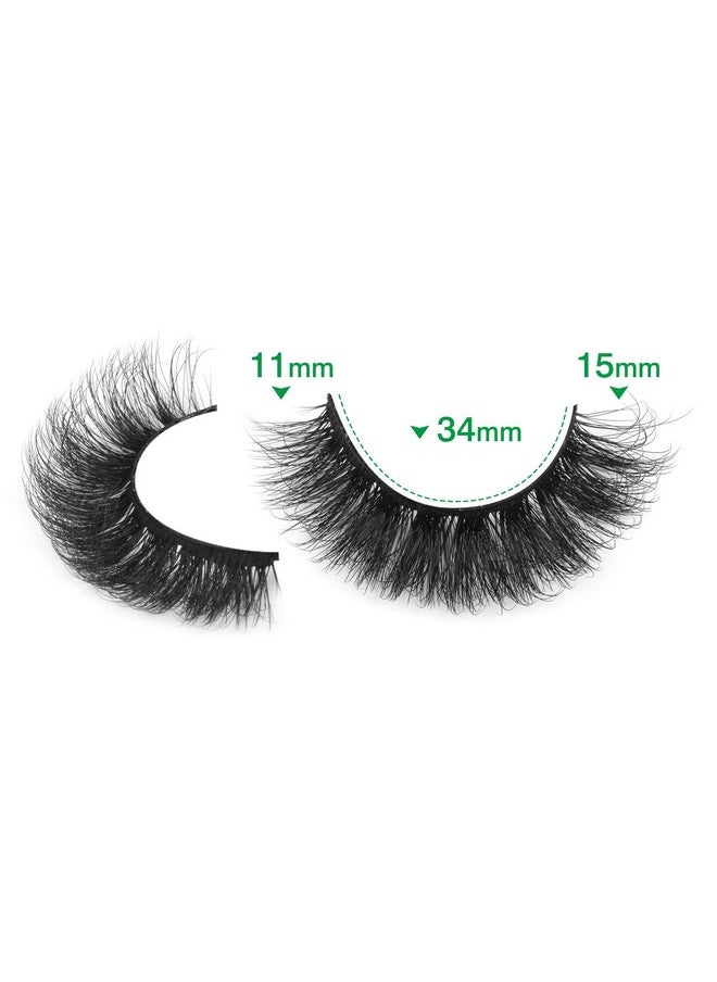 ALICROWN HAIR Short Lashes Natural Look False Eyelashes Thick Fluffy Faux Mink Lashes Pack Wispy Strip Fake Eyelashes Cat Eye Lashes That Look Like Extensions 14 Pairs Black  - Image 5
