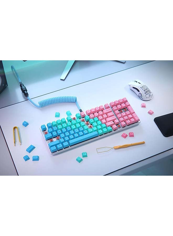 Glorious Gaming GMMK 2 Full Size (96%) Barebones (Frame Only) - Mechanical Gaming Keyboard Frame, Full Size (96%), Aluminium, Customisable, Per Key RGB, American/ANSI Layout - White - Image 3