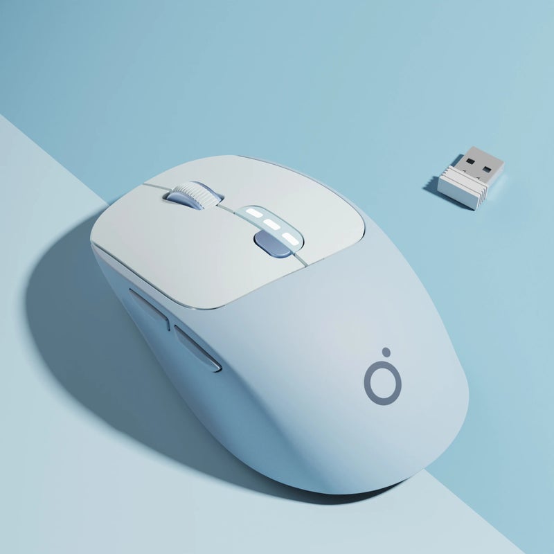 Eweadn ماوس Eweadn Wireless Office Mouse, 1600 Dpi, 2.4G and Bluetooth, Rechargeable, Silent, Type-C, for Home, Gaming, Laptop, Desktop PC - Image 1