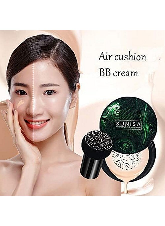 MR.THINDZ BB and CC Cream Foundation With Mushroom Head Air Cushion 20g And Blush Brush for Makeup, Foundation Blusher Brush for Blending Liquid, Compact Powder Brush (PACK OF 1) - Image 4