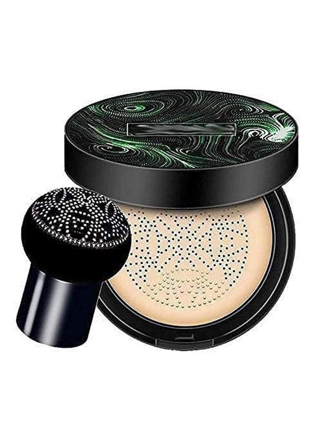 MR.THINDZ BB and CC Cream Foundation With Mushroom Head Air Cushion 20g And Blush Brush for Makeup, Foundation Blusher Brush for Blending Liquid, Compact Powder Brush (PACK OF 1) - Image 1