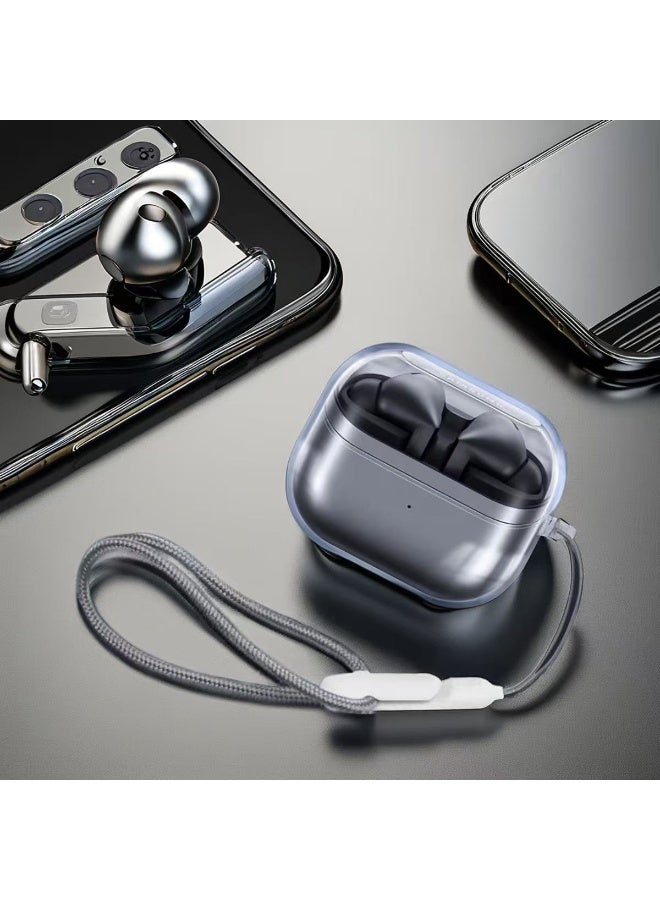 Transparent Earphones Case Compatible with Samsung Galaxy Buds 3 and Samsung Galaxy Buds 3 Pro Crystal TPU Earbuds Case - Image 2