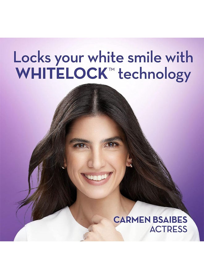 Crest - 3D White Whitelock Micropolisher Toothpaste - Rose Extract with Mineral Slat 88ml Pack of 3 - Image 1
