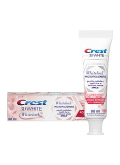 Crest 3D White Whitelock Micropolisher Toothpaste - Rose Extract with Mineral Slat 88ml Pack of 3  - Image 2