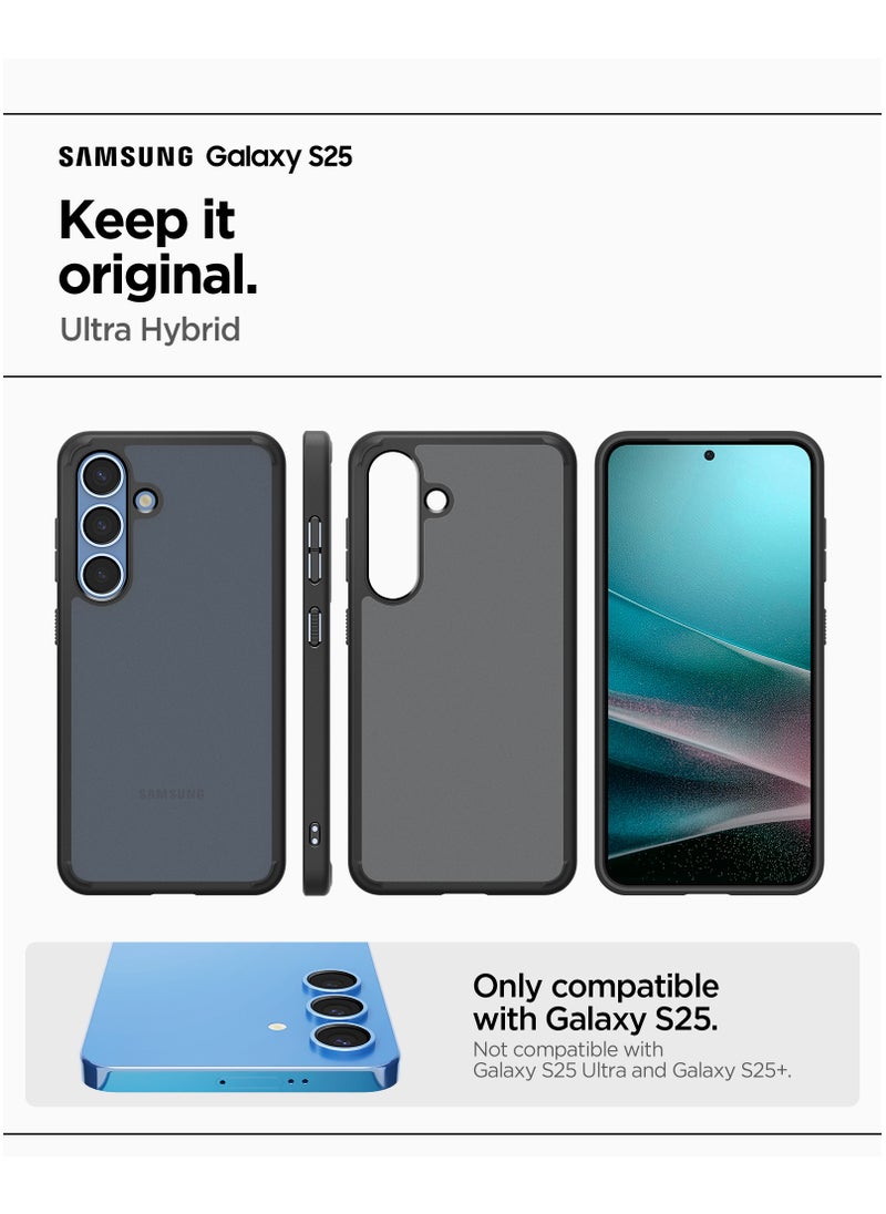 Spigen Ultra Hybrid Samsung Galaxy S25 Case Cover (2025) - Frost Black  - Image 2
