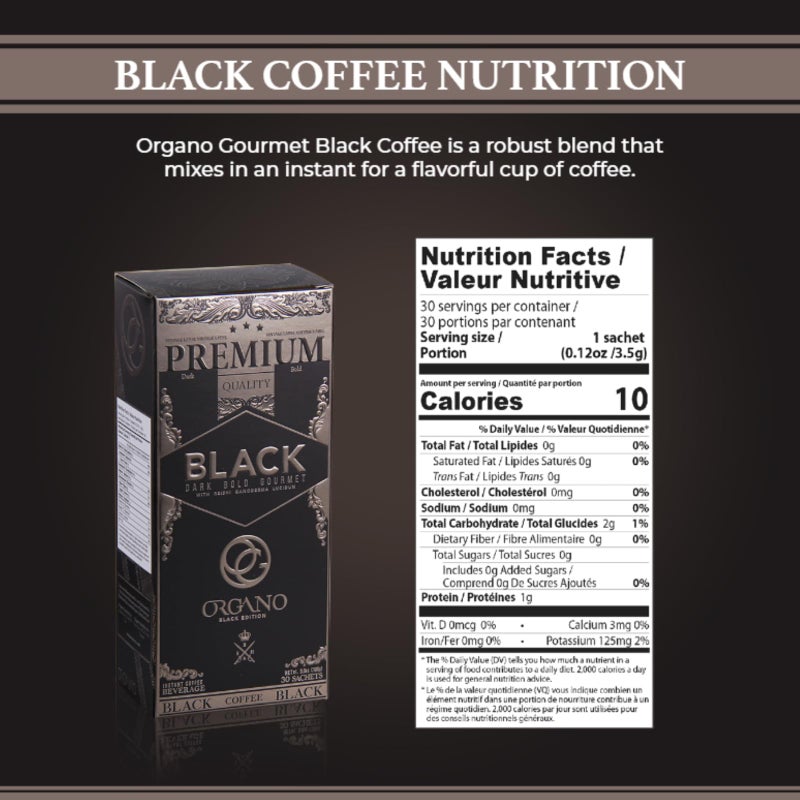 ORGANO Gourmet Black Coffee, 100% Certified Ganoderma Lucidum (30 Sachets) - Image 3