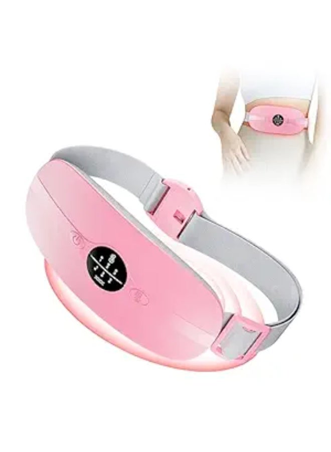 حزام تدفئة كهربائي بمدخل USB - وسادة مريحة للبطن والظهر - جهاز متطور بـ 3 مستويات حرارة و3 أنماط تدليك لتسكين آلام الدورة الشهرية