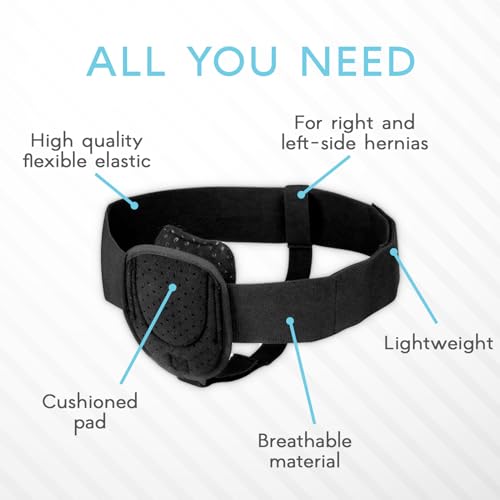 Adamson H2: Hernia Belts for Men - Adjustable Inguinal Hernia Belt Left or Right Side - Groin Compression Wrap with Adjustable Waist Strap - Univeral Fit Discreet Under Clothing & Comfortable Support - Image 3