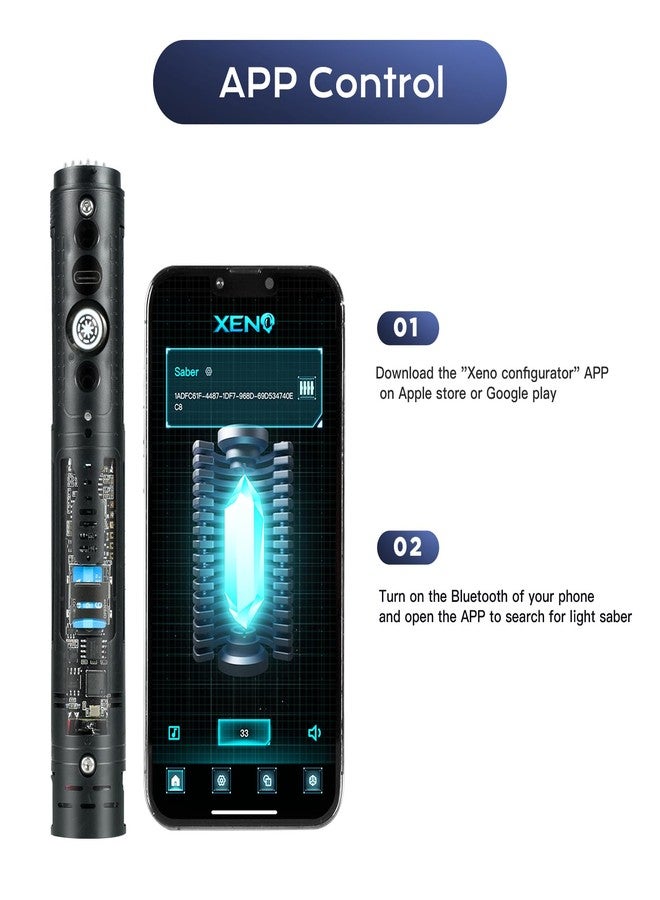 DAMIENSABER Upgrade Xenopixel 3.0 34 Sound Font Inner Core DIY Light Saber Electronics Soundboard Infinite Colour Smooth Swing Motion Control Internals Build Your Own Light Saber Kit - Image 2