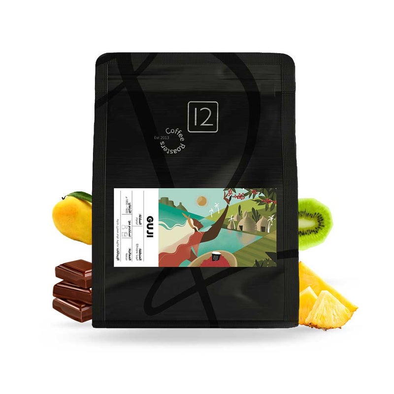 12 Cups Ethiopia Guji v60 coffee beans 1kg- Whole Beans - Image 2