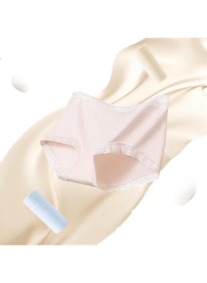 Hongdou Women'S Underwear, 7A Antibacterial Silk Gusset, 60S Modal Soft Elastic Lace Trim Triangle Panties, 3-Pack, New Spring And Summer Collection - Image 2