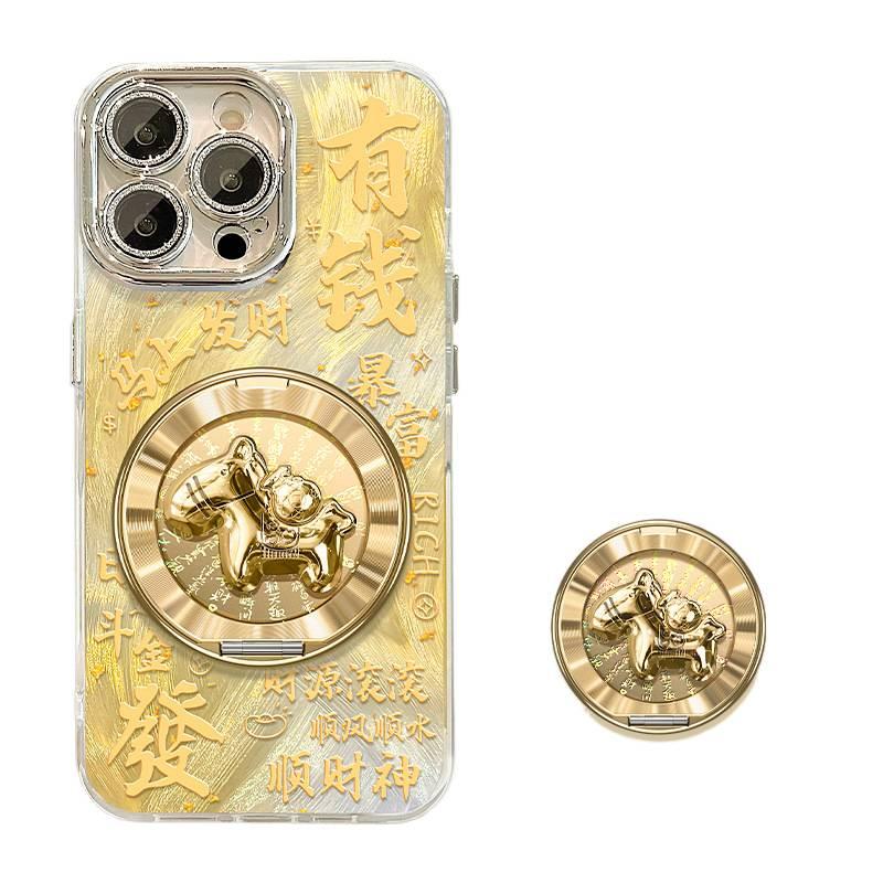 غطاء واقي | مقاوم لبصمات الأصابع | Acrylic | Gold Foil | لـ iPhone 11 Pro Max - Image 2