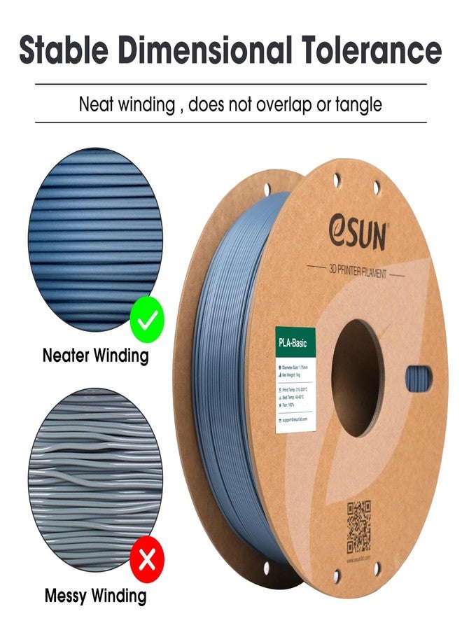 eSUN Fast Printing Speedy PLA Filament 1.75mm, 3D Printer Filament High Speed PLA for Fast Printing, 1KG Spool (2.2 LBS) 3D Printing Filament for High Speed 3D Printers, Grey - Image 2