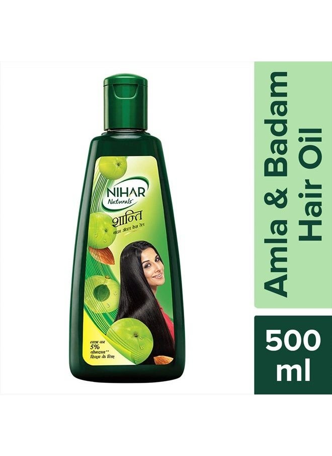 Nihar Naturals Shanti Badam Amla Hair Oil, 500ml  - Image 2