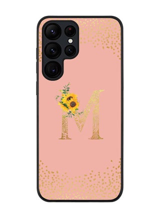 Rugged Black edge case for Samsung Galaxy S23 Ultra 5G Slim fit Soft Case Flexible Rubber Edges Anti Drop TPU Gel Thin Cover - Custom Monogram Initial Letter Floral Pattern Alphabet - M (Rose Pink ) - pzsku/Z4A1D9435496C8098C348Z/45/_/1673874504/8c42c918-c071-490a-91f9-2ebd5eeae058