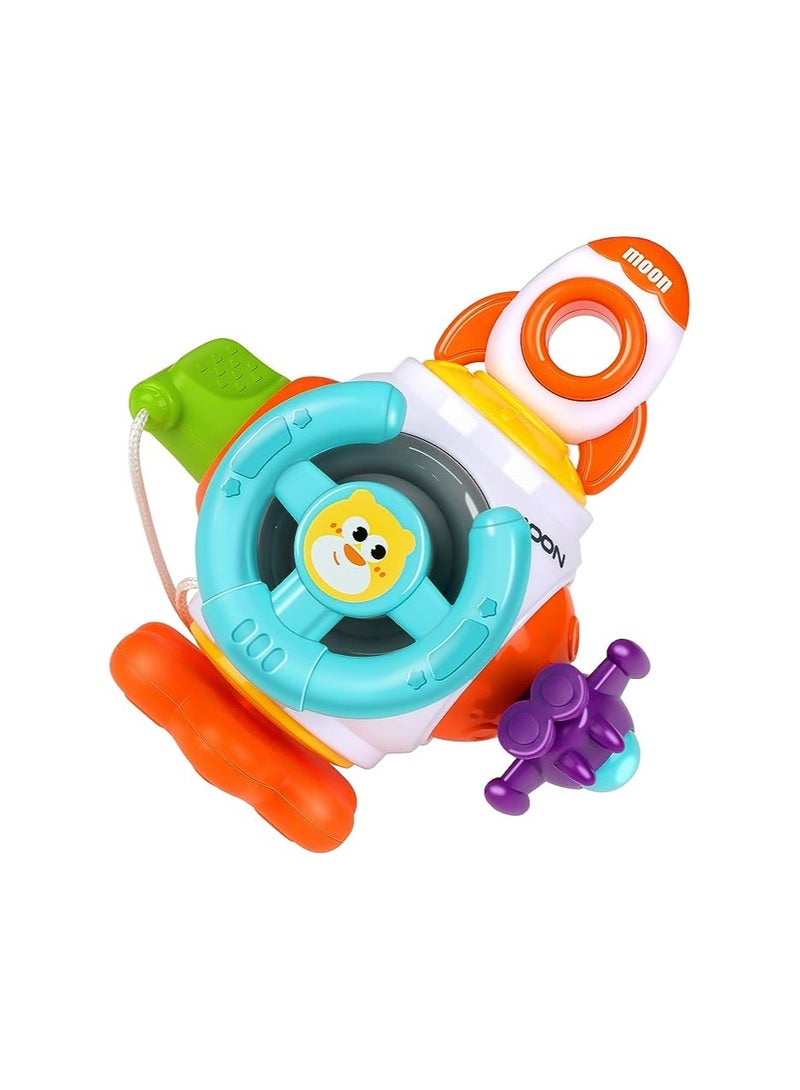 SOLARAE Busy Cube Baby Toys, for 1 Year Old, 6-in-1 Montessori Toys Toddler Busy Board, Toddler Car Fidget Toys Early Education Sensory Toys for Babies 12+ Months Boy Girl, Gripping Ability Training(1 Pack) - Image 1