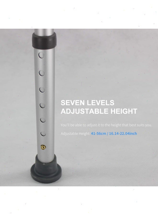 يواوليتي كرسي دش بـ 6 مستويات ارتفاع قابلة للتعديل، مقعد دش بدون أدوات، كرسي حمام محمول لكبار السن/ذوي الاحتياجات الخاصة - Image 4