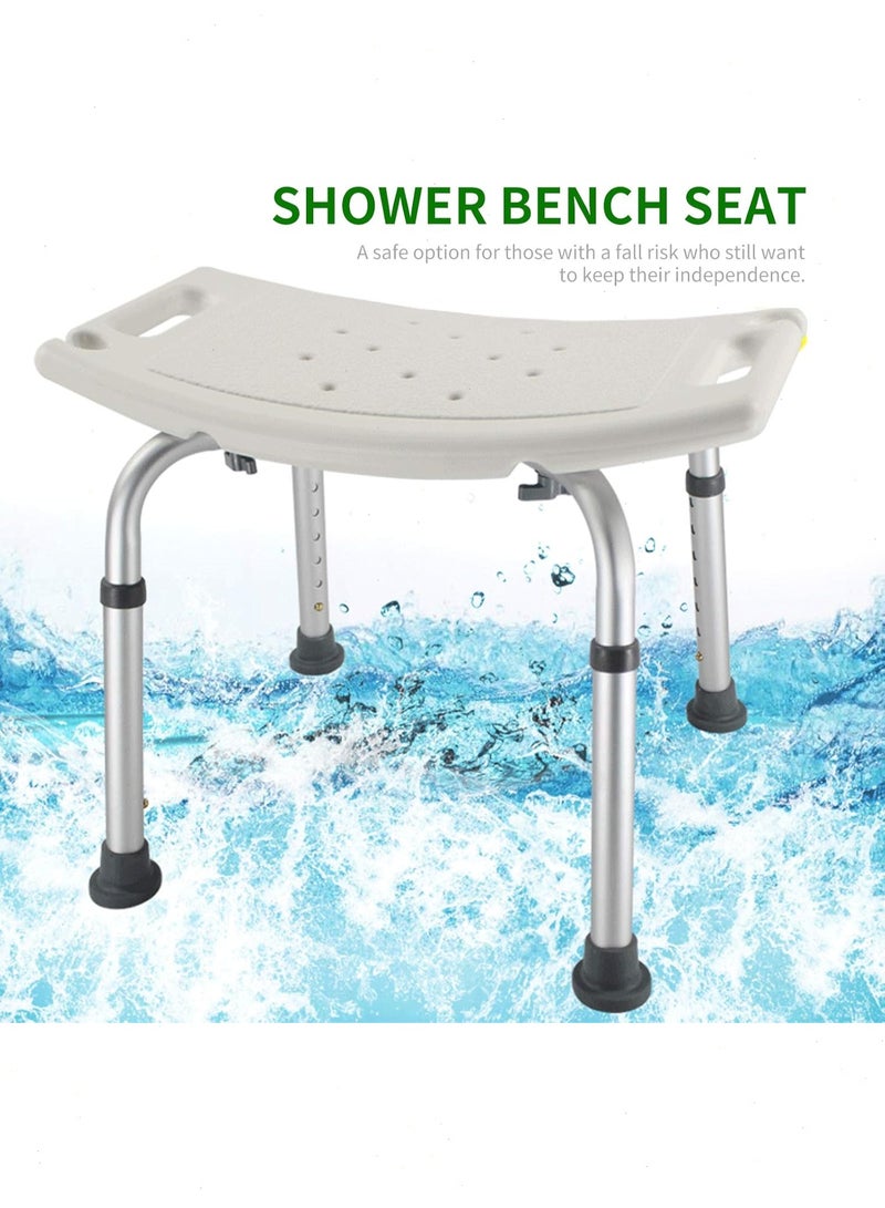 يواوليتي كرسي دش بـ 6 مستويات ارتفاع قابلة للتعديل، مقعد دش بدون أدوات، كرسي حمام محمول لكبار السن/ذوي الاحتياجات الخاصة - Image 1