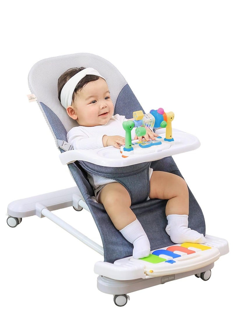 hibobi 4 in 1 Multifunctional Baby Bounce Chair With 360° Rotatable Wheels  - Image 1