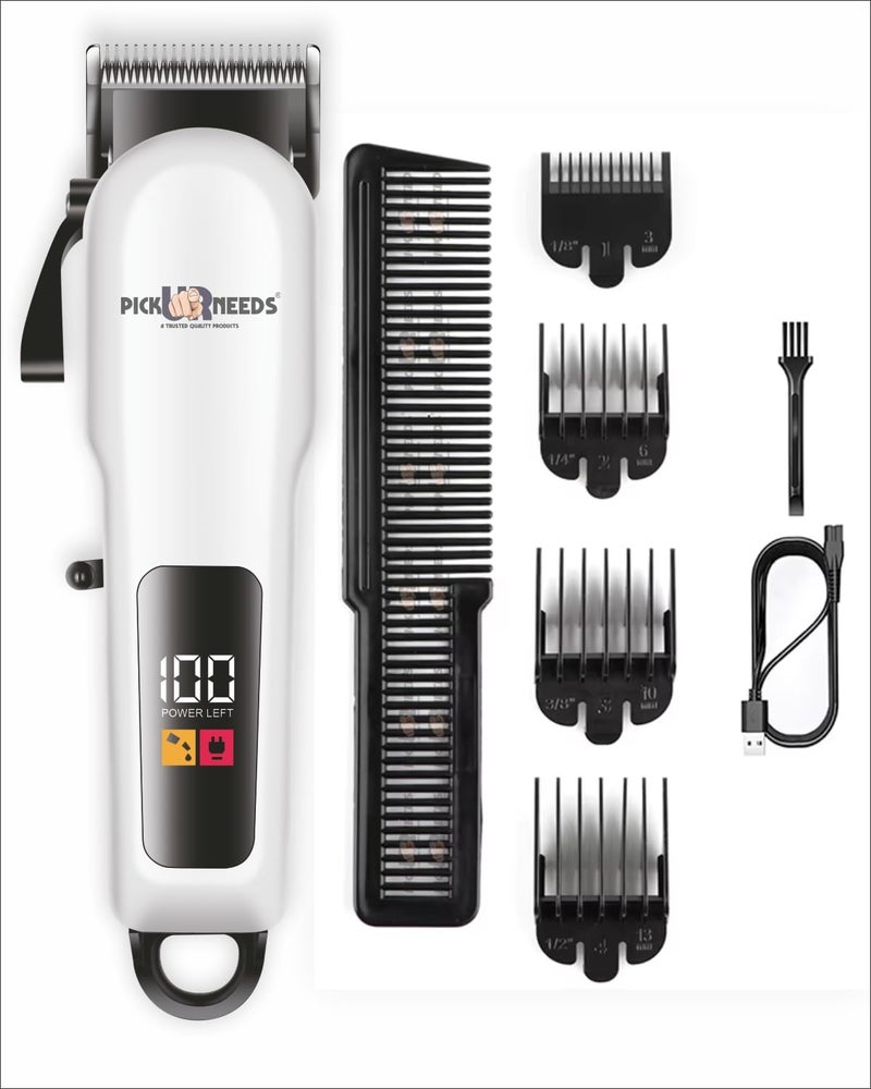 Pick Ur Needs Professional Hair Cutting Machine Rechargeable Hair Clipper/Trimmer For Men With LED Smart Display Shaver For Men - Image 1
