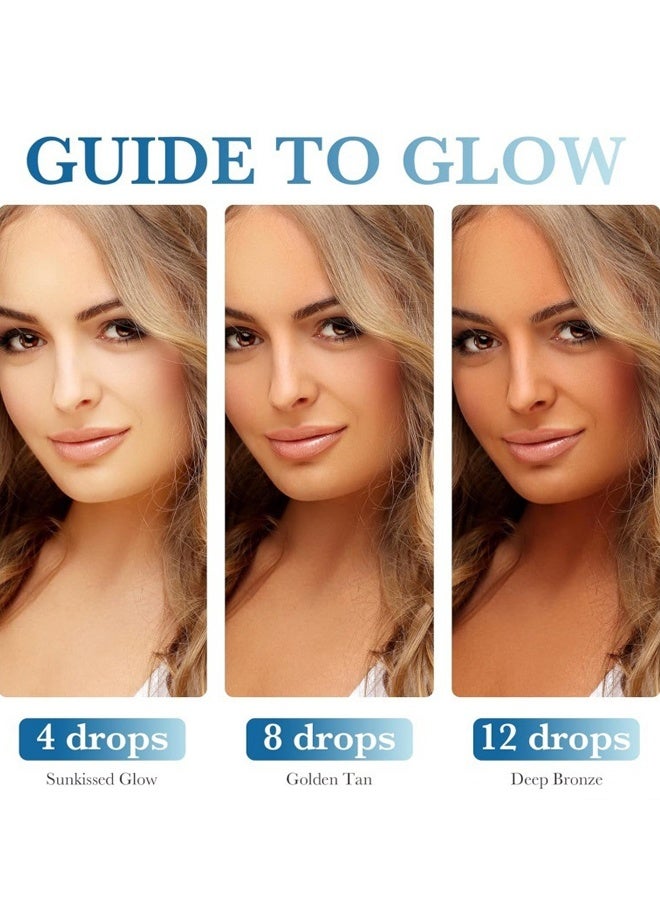 SNM Sunless Tanning Drops for Drinkable,  Self Tanner for Face & Body, Gradual Tan with Natural-Looking Glow, Easy-to-Use Daily Tanning Drops to Drink for a Bronzed Look, Hydrating Formula - Image 5