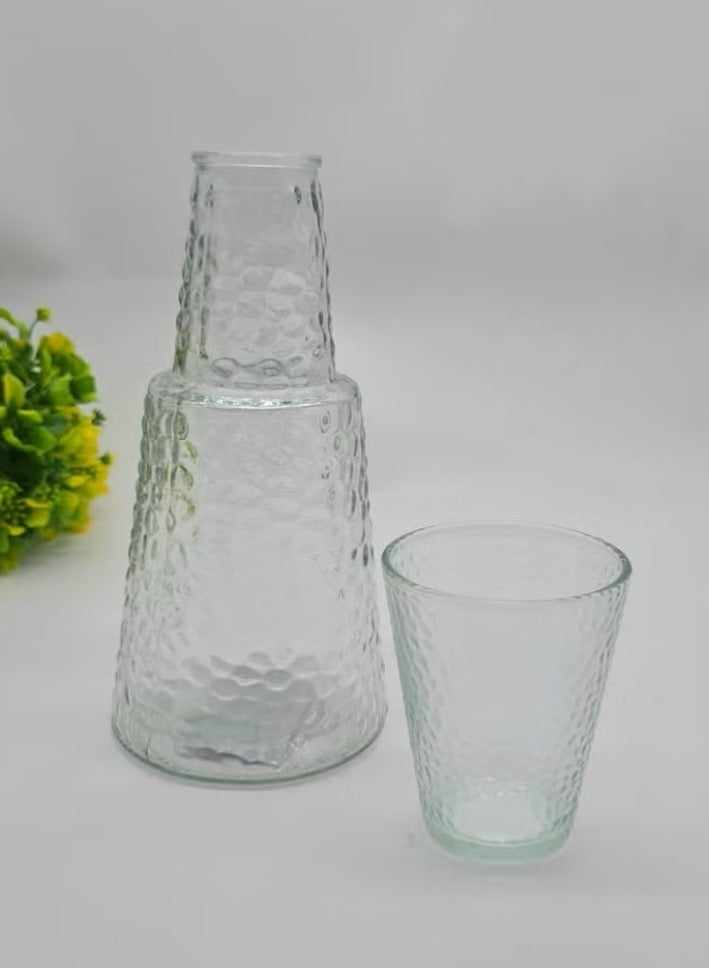Glass bowl with cup for cold drinks 550ml
