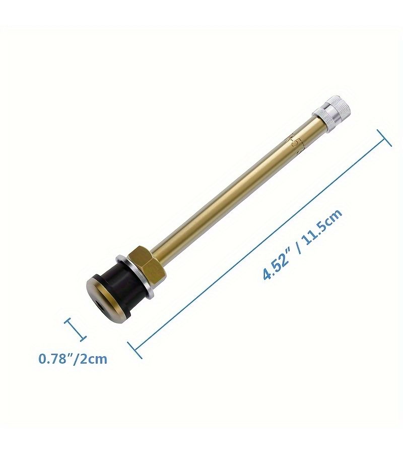 Truck Trailer Metal Valve Stems TR573 2 Pieces Heavy Duty Set - Image 2