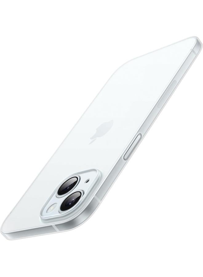 جي تيك جراب رفيع للغاية 0.35 مم لهاتف Iphone 15 Plus مقاس 6.7 بوصة، غطاء عدسة الكاميرا للحماية الكاملة، خفيف الوزن، غير لامع، جراب صلب بسيط من البولي بروبلين، يدعم الشحن اللاسلكي، شفاف غير لامع - Image 1